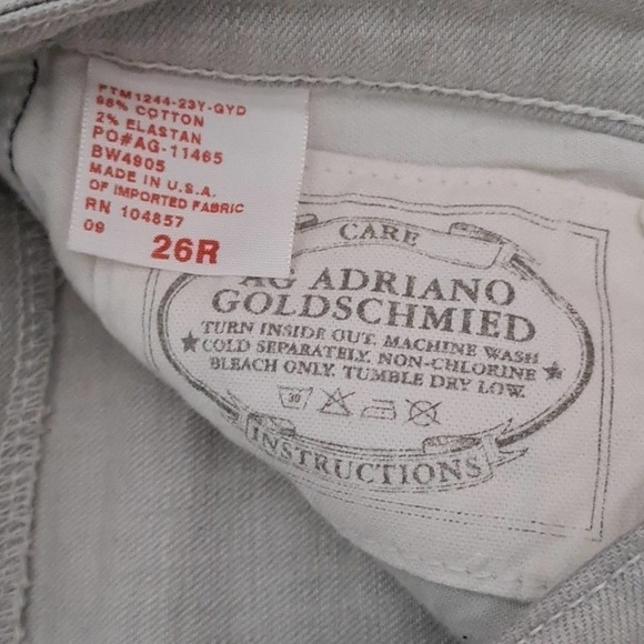 Adriano Goldschmied Distressed Skinny Straight Jeans Size 26‎ - Picture 6 of 11